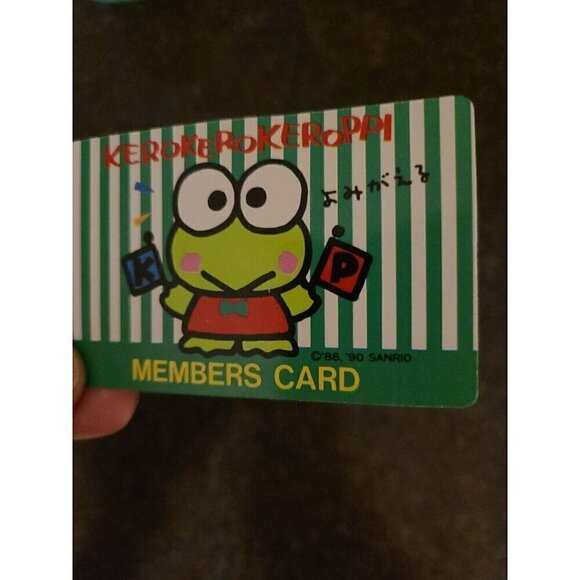 VTG Retro Sanrio Kerokerokeroppi Kero Kero Keroppi 1989 Notepad + Member Card - Picture 5 of 7